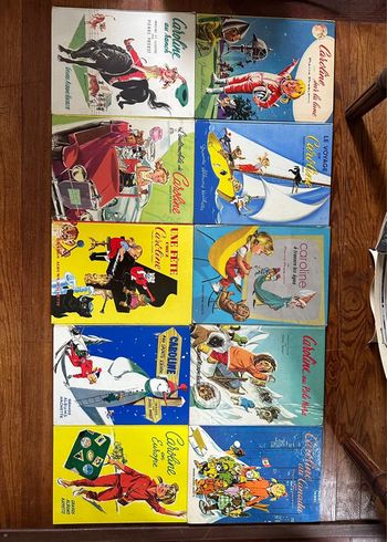 Lot de 10 Grands Albums Hachette anciens vintage livres bd Caroline collection pierre probst