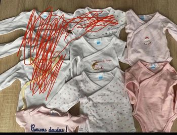 Lot de 4 body manches longues