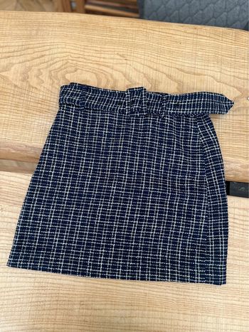 Tailleur habillée Jupe en tweed gemo bleu et blanche taille 36 S hiver