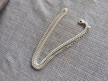 Collier chaine épais argent fantaisie
