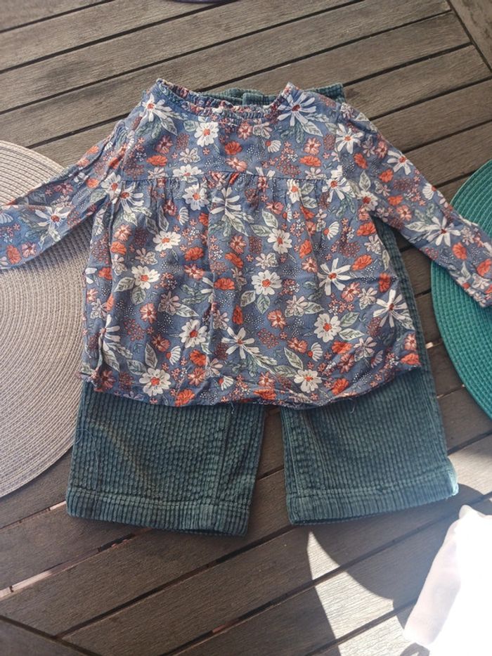 Ensemble mi saison bébé fille 2 ans vertbaudet - photo numéro 5