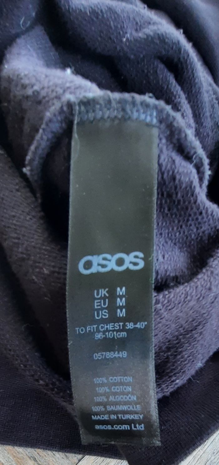 Sweat-shirt noir, Asos, homme, taille M - photo numéro 4