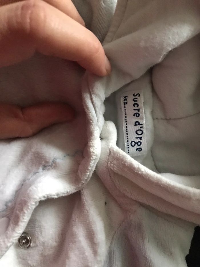 Veste en velours sucre d orge 9 mois - photo numéro 2