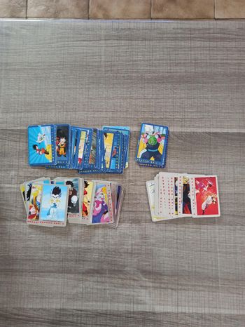 Lot cartes vintage dragon ball z