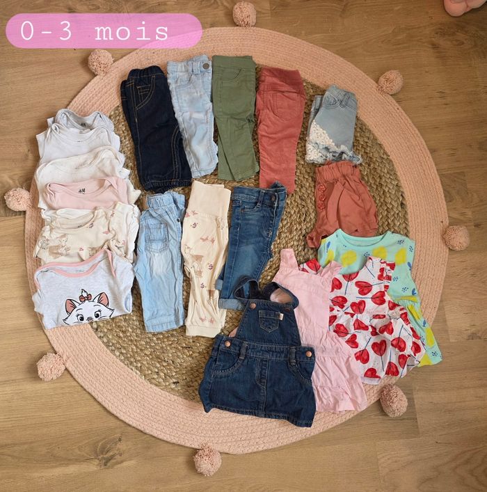 Lot bébé fille 0 - 3 mois - photo numéro 2