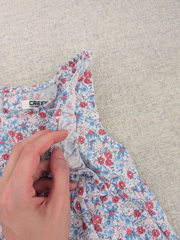 Robe fleurie bleue 12mois - photo numéro 2
