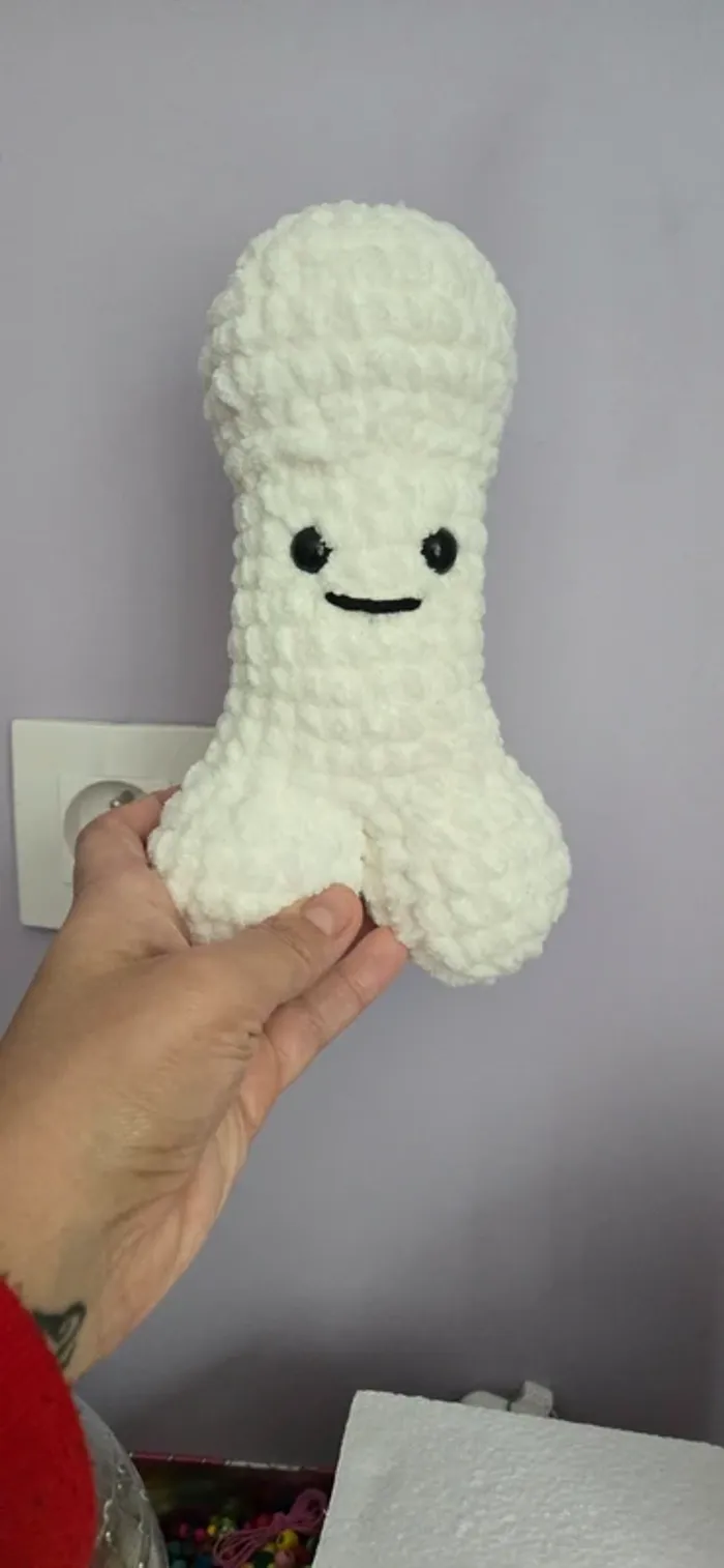 Peluche zizi géant blanc neuf - photo numéro 2