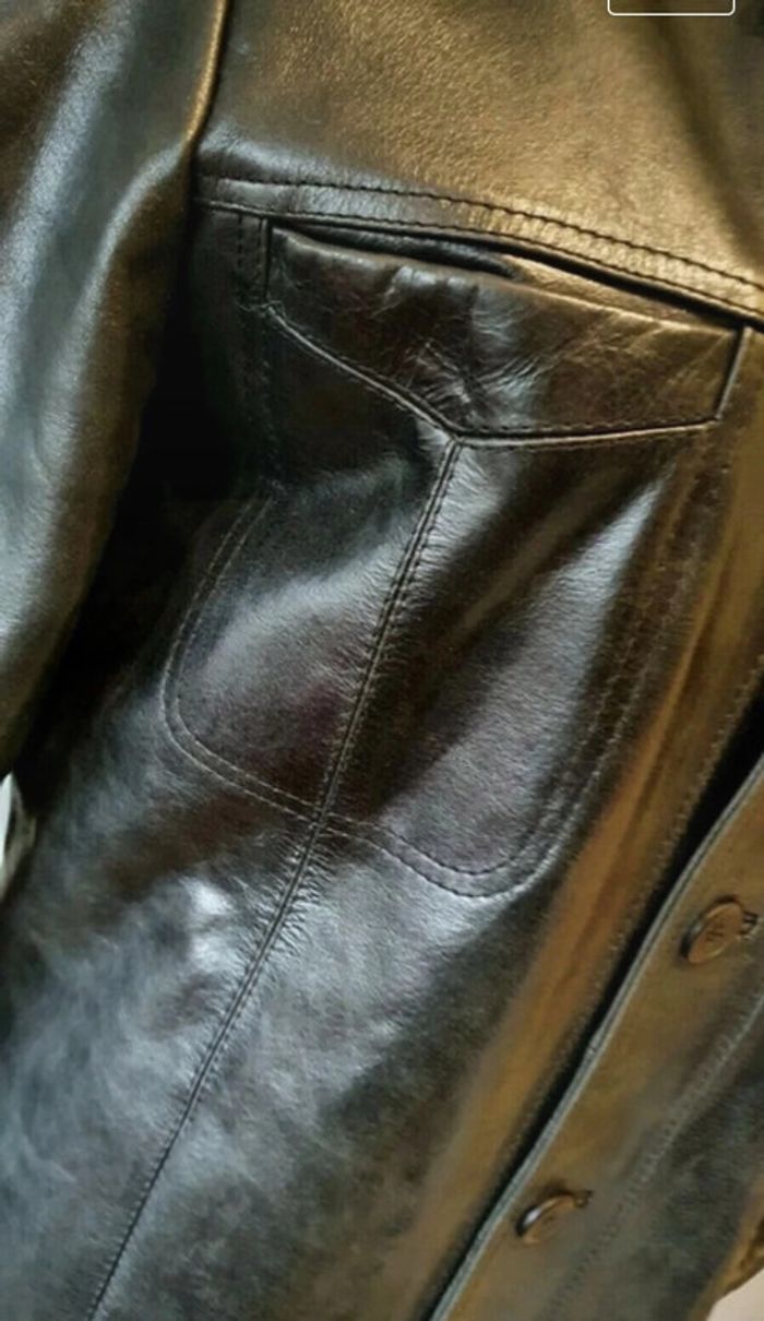 Belle veste cuir noir homme de la collection Jules de taille M. - photo numéro 7