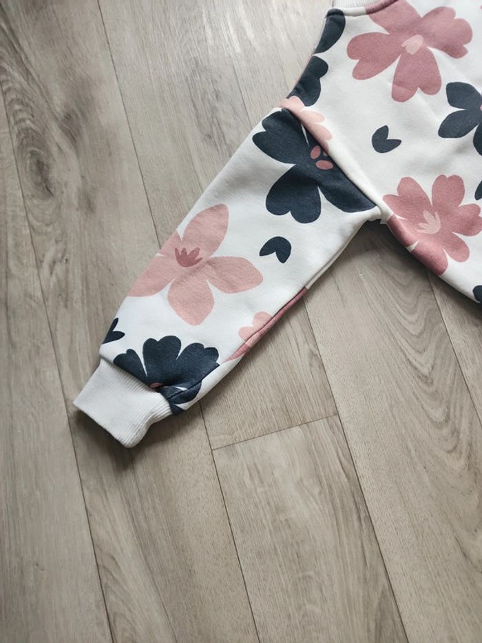 Ensemble legging sweat shirt fleuris 2/3ans - photo numéro 13