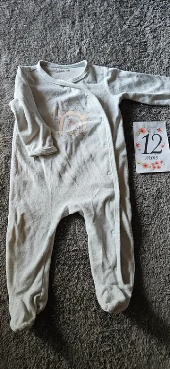 Pyjama 1 pièce 12 mois
