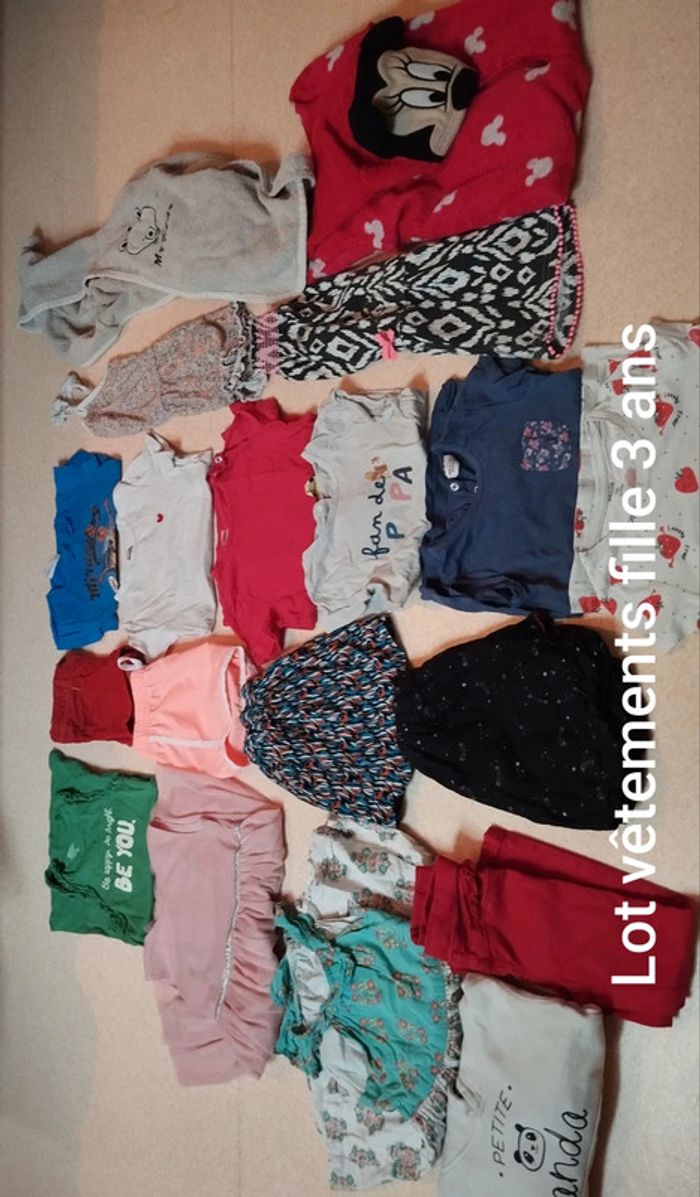 Lot vêtements fille 3 ans