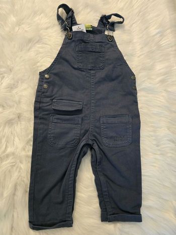 NEUVE (non portée)🤩😍💙💙 superbe salopette toile  18 mois garçon 💙🤩😍