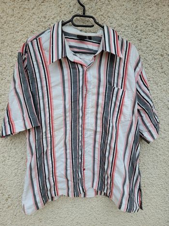 Chemise légère en lin pour l'été ethnique aventure grunge tie and dye