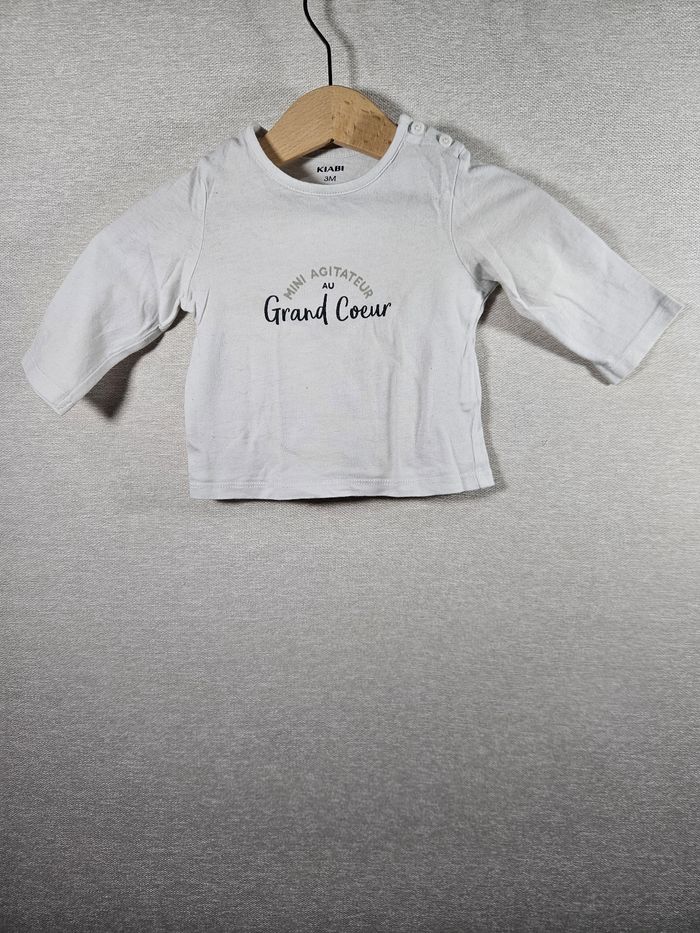 T-shirt manche longue kiabi 3 mois