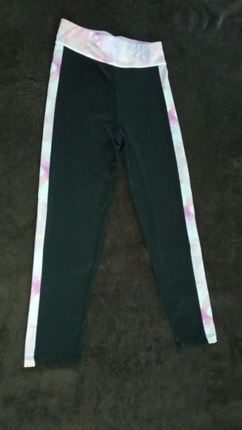 Legging noir avec bandes bariolées 6 ans Tissaia