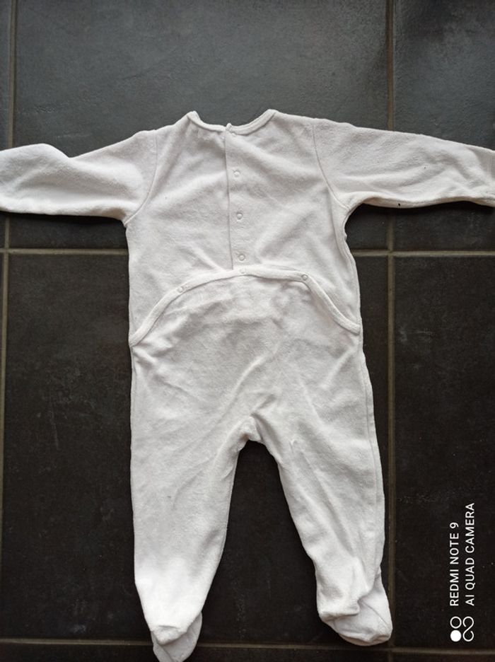 Pyjama velours fille, Bout'chou, taille 9 mois - photo numéro 2