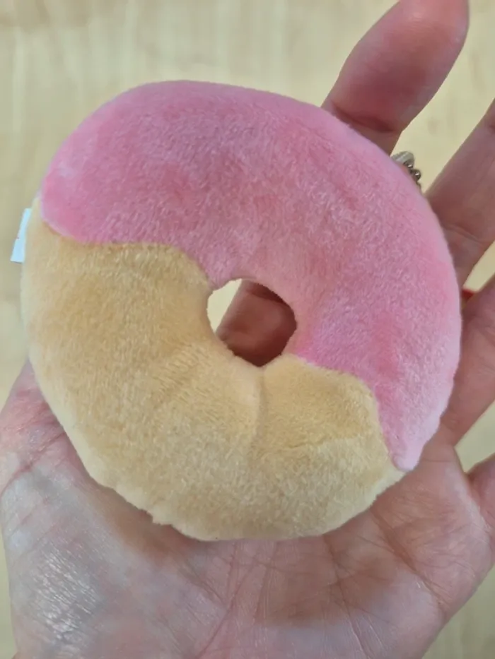 Porte-clés peluche Tsuburana Hitomi "Fast Food" : Donut - photo numéro 3