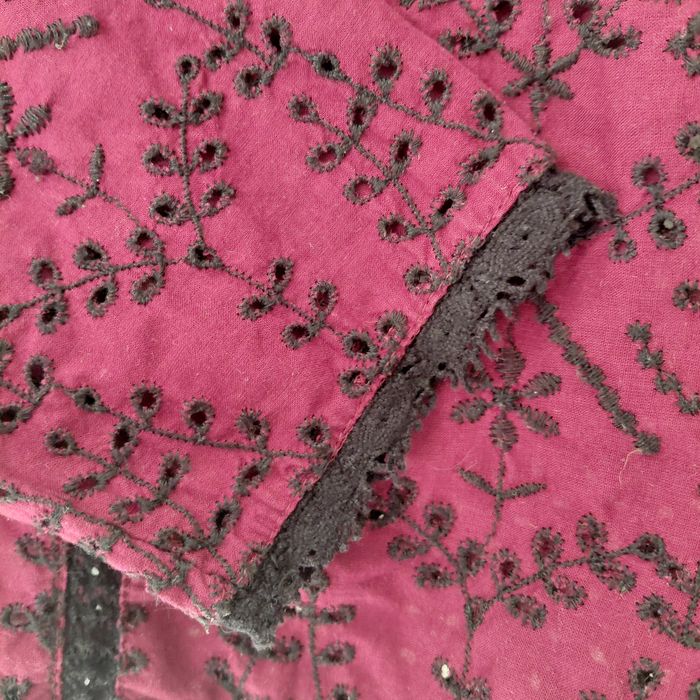 Zara - haut dentelle anglaise Taille M - photo numéro 4