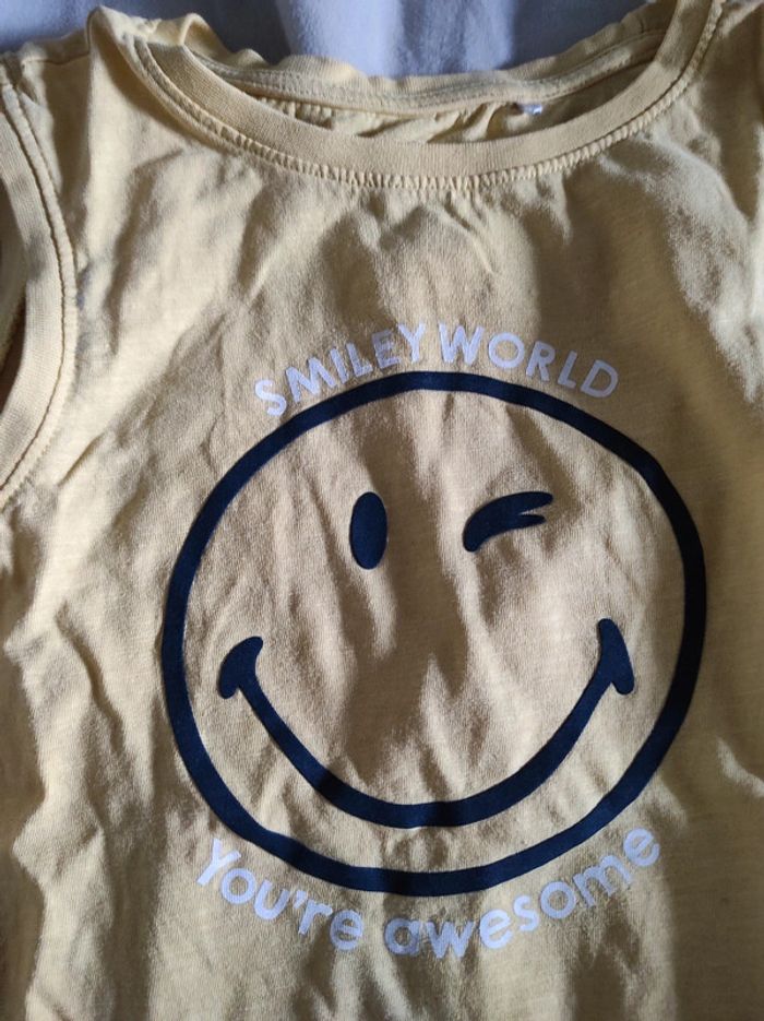 Débardeur smiley jaune - photo numéro 2