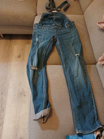 Salopette jean maternité taille 36