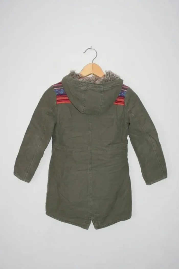 Manteau capuche fourrée marque Creeks, taille 8 ans - photo numéro 4