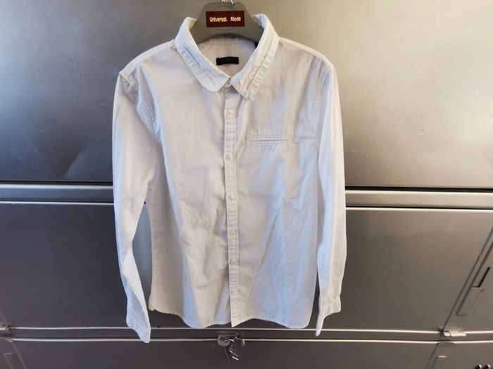 Chemise manches longues blanches 10 ans IKKS
