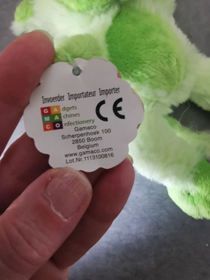 Peluche doudou singe vert - photo numéro 4