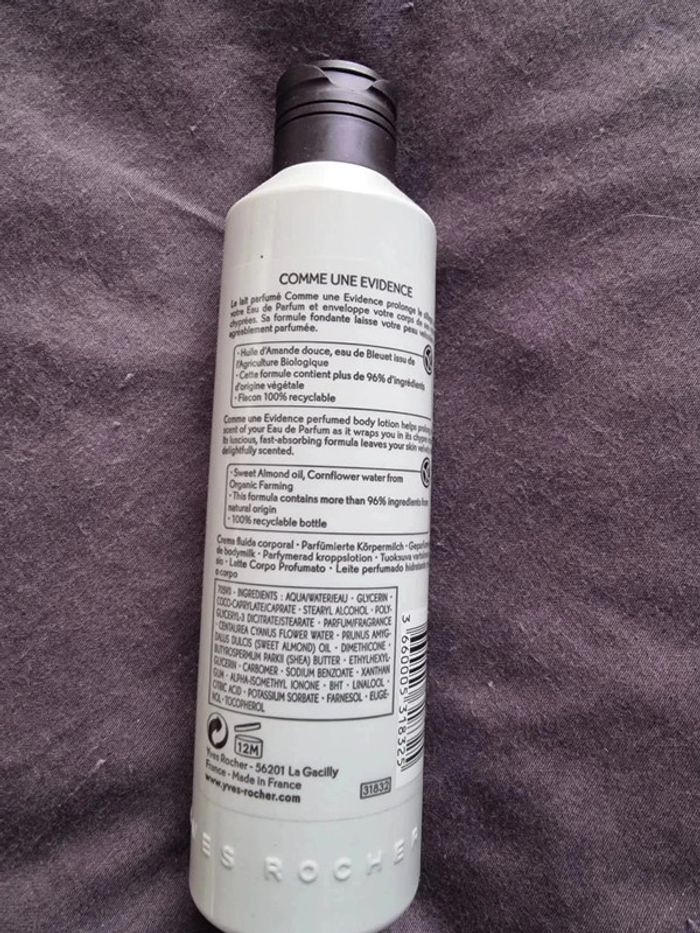 Comme Une Evidence - Lait Corps Parfumé Yves Rocher Neuf - photo numéro 2