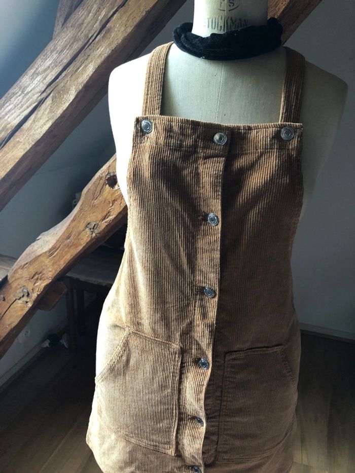 Robe côtelée caramel taille xs - photo numéro 2