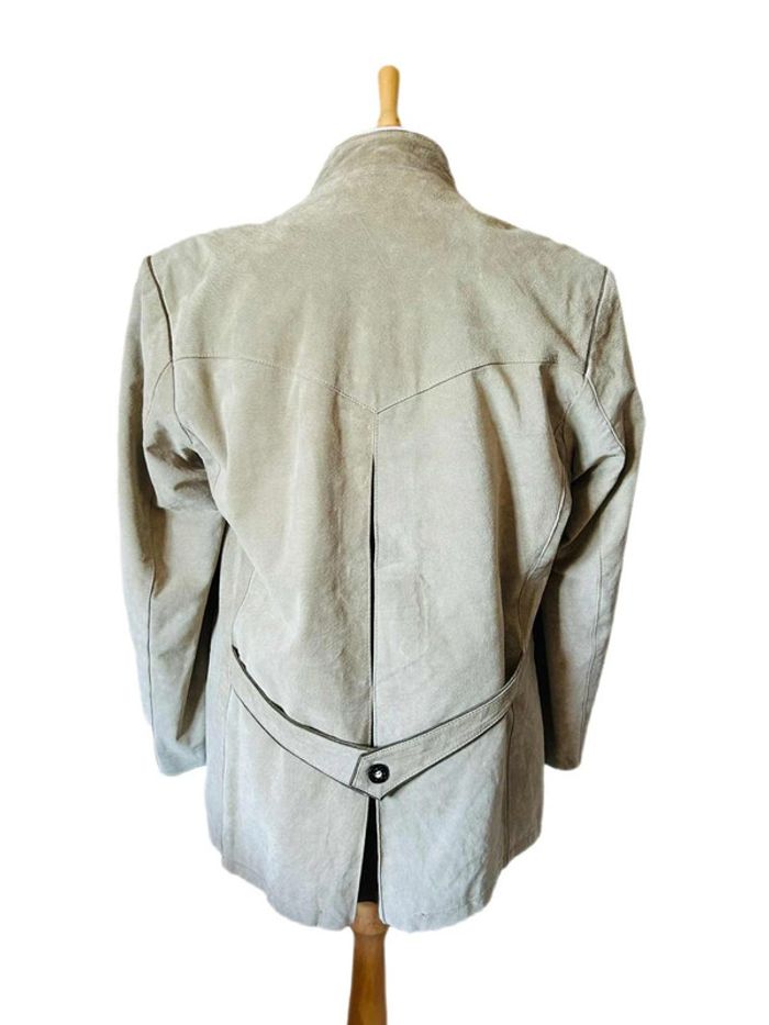 🌿Blazer homme en daim avec broderie 54/XL Trachten cottagecore Oktoberfest Suede leather blazer🌿 - photo numéro 6