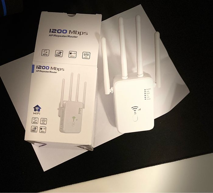 Répéteur WiFi 1200 Mbit/s - Amplificateur De Signal Pour Maison Ou Bureau - Installation Simple