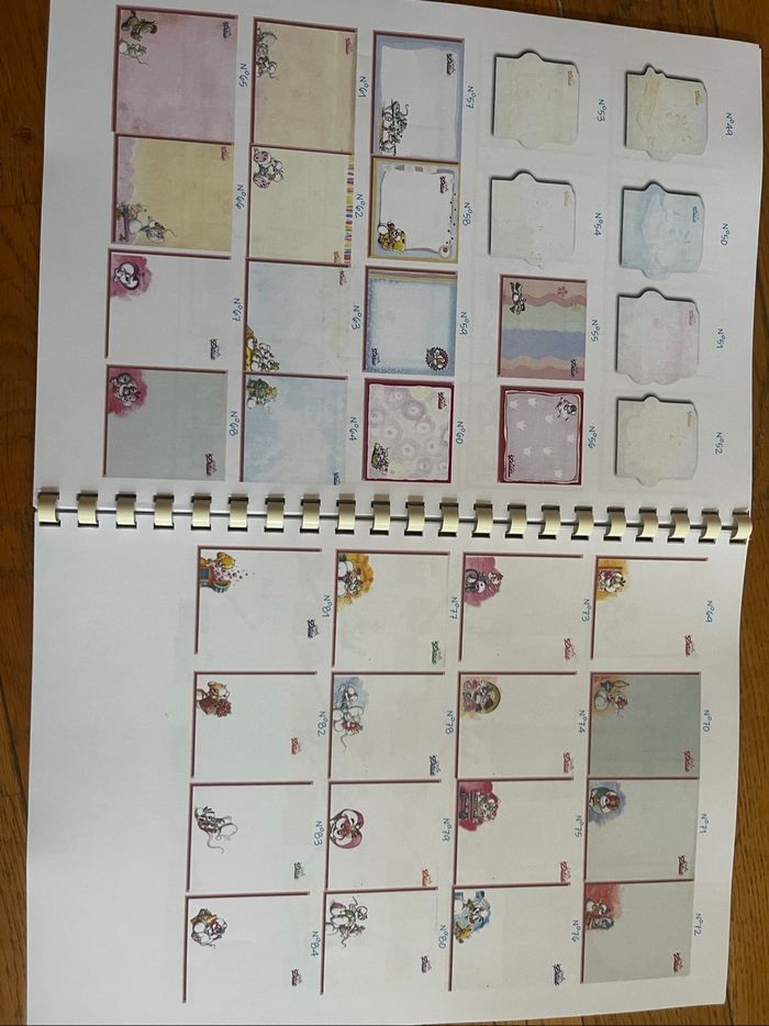Livret de collection / registre / répertoire feuilles Diddl - photo numéro 8