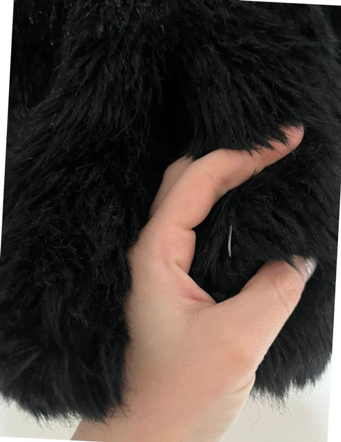 Veste en fausse fourrure noire - Pimkie - XS - photo numéro 6