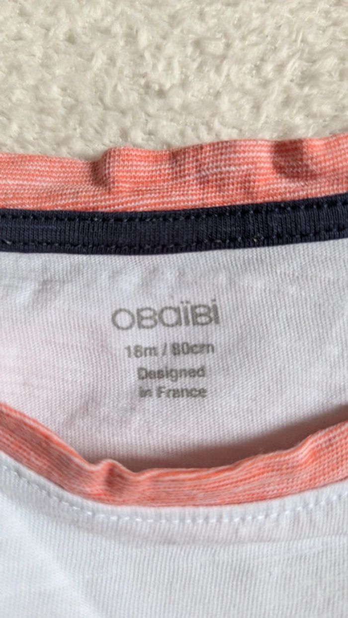 Lot 2 t-shirts 18 mois manches courtes - photo numéro 3