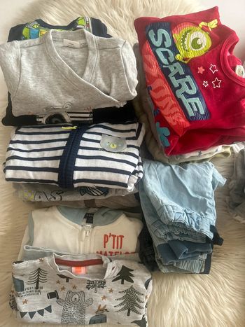 Garçon 👦🏻 Lot 21 vêtements garçon taille 6/9 mois hiver/mi saison