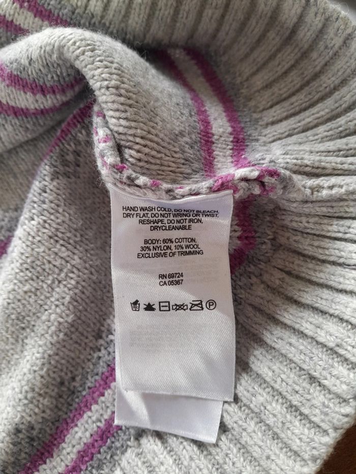 Petit pull columbia rayé à boutons - photo numéro 6