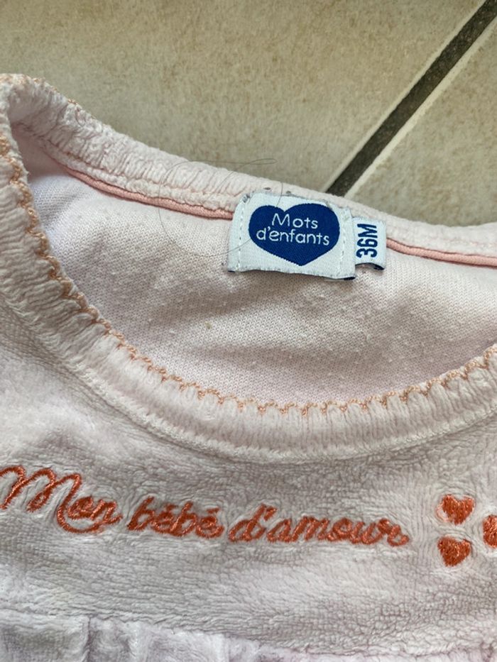 Lot de 2 pyjama velours Mots d’enfants - photo numéro 5