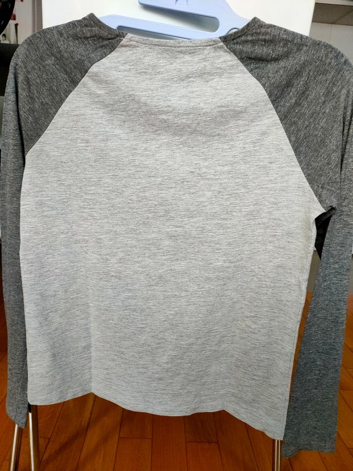 T-shirt ML gris/rose fille 12 ans - La Redoute - photo numéro 2