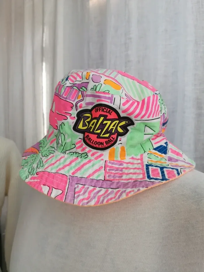 Bob chapeau réversible vintage année 80 Balzac