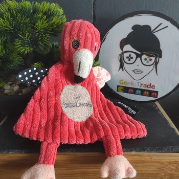 Doudou Deglingos Flamingo Flamand Rose Orange Saumon Triangle  #geektradedoudou
