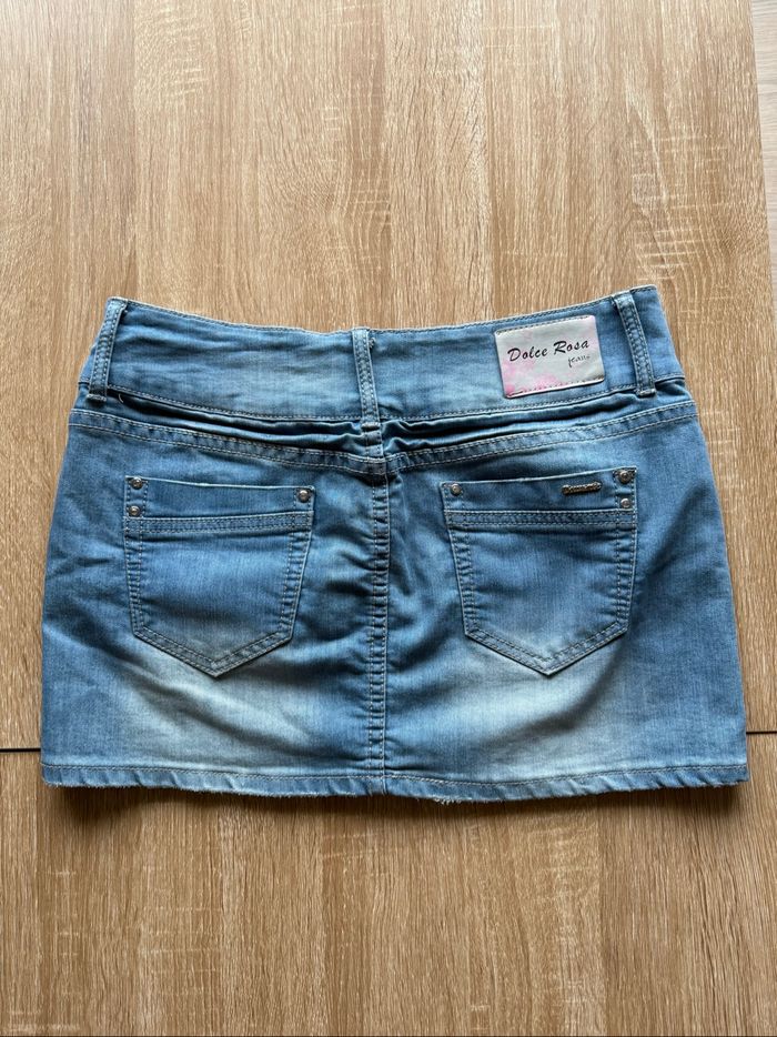 Jupe en jean bleu dolce & rosa taille 42 XL - photo numéro 5