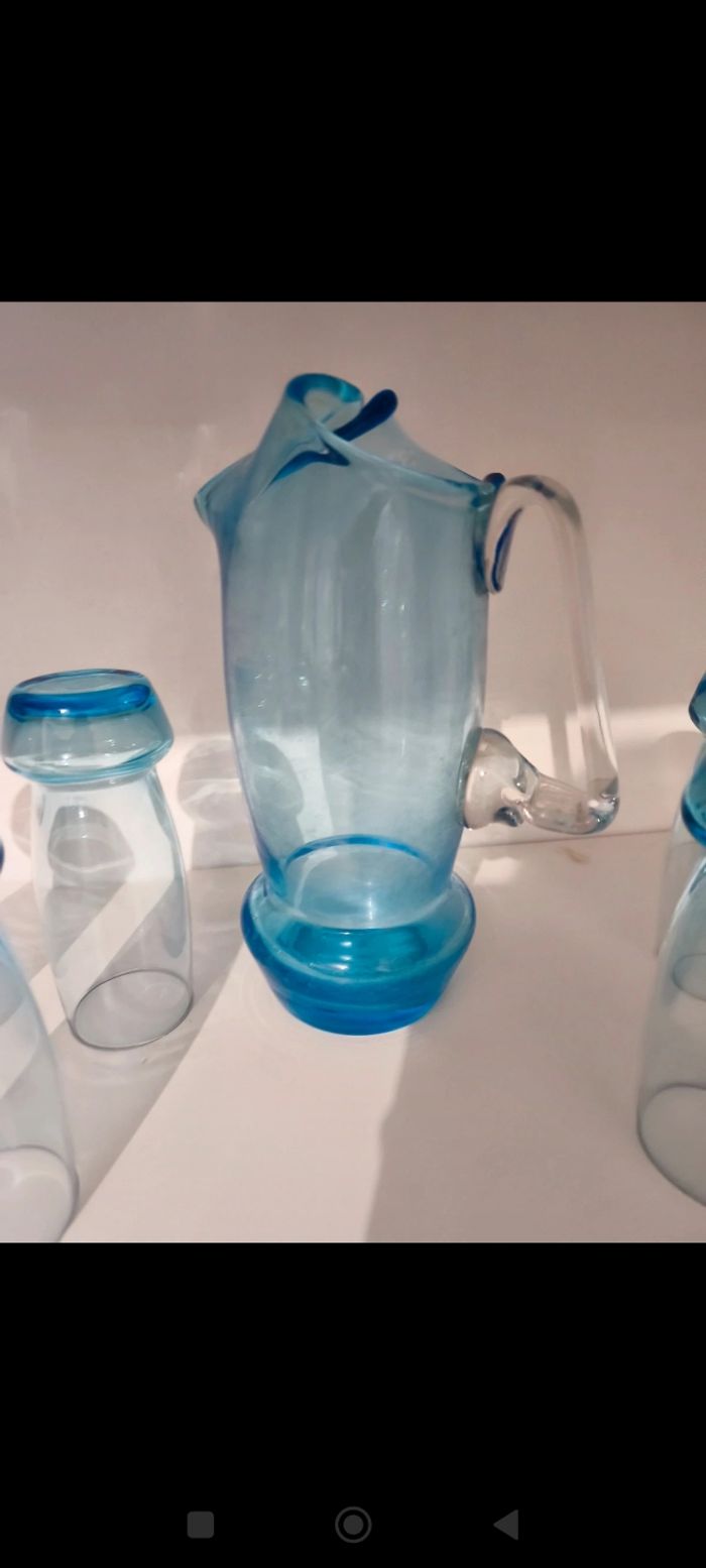 Cruche avec c'est  6 verres - photo numéro 2