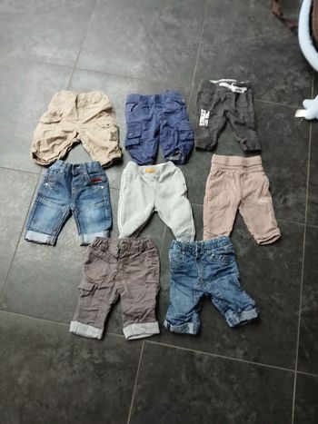 Lot de 8 pantalons bebe garcon 3 mois