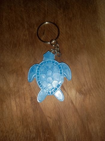 Porte clé tortue résine epoxy