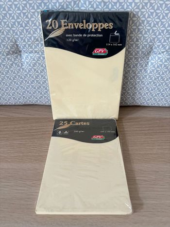 Kit Cartes de Correspondance "Jaune Pastel"