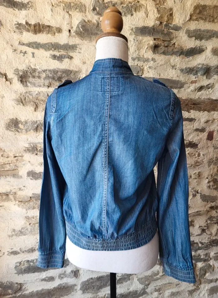 Veste en jean bleue Kaporal Taille XS - photo numéro 4