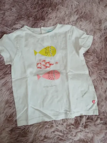 Tee shirt poisson bébé fille