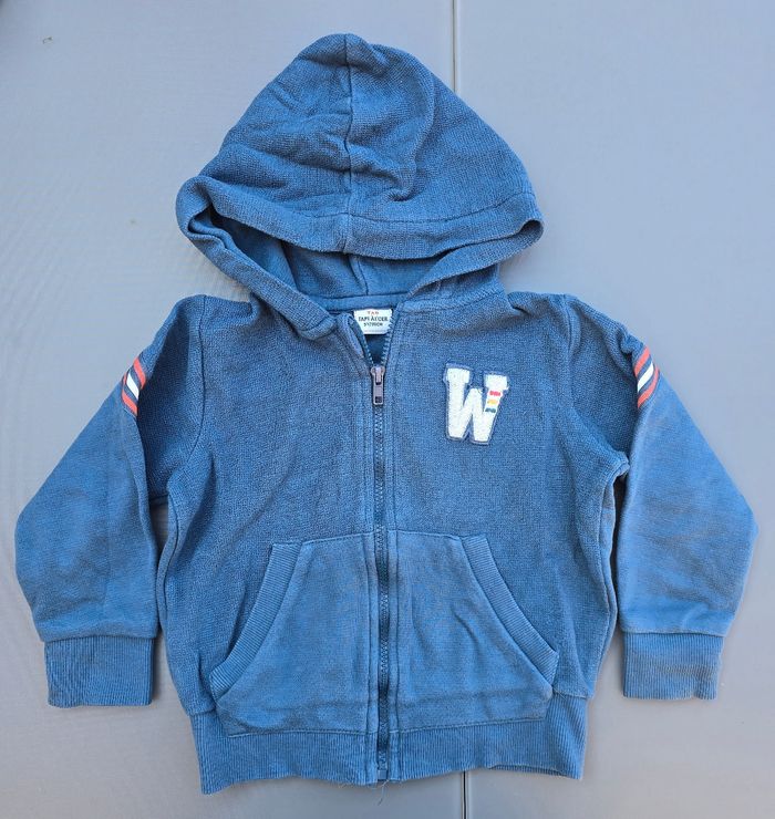 Pulle sweat gilet zippé à capuche 5 ans garçon Tape à l'oeil - photo numéro 1