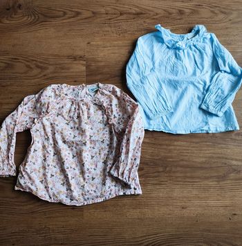 Lot de 2 chemisiers tape à l'oeil