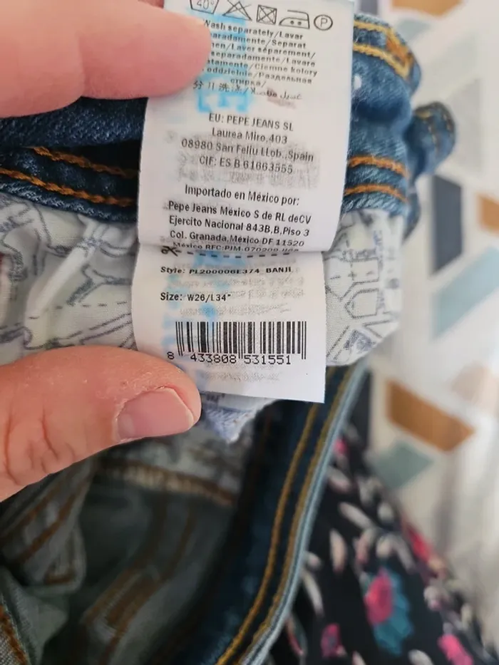 Jean régular fit femme pepe jeans taille 36 soit w26/L34 - photo numéro 6